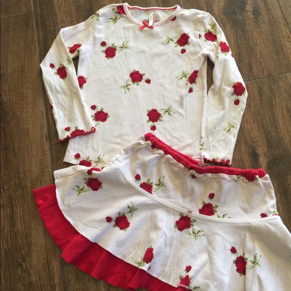 Adorable Skirt and Long Sleeve Set